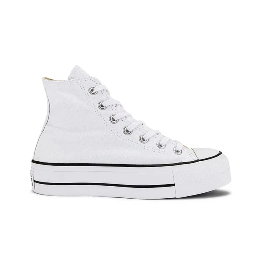 Converse All Star Chuck Taylor Lift Hi White Tops sneakers shoes Revolve 10.5